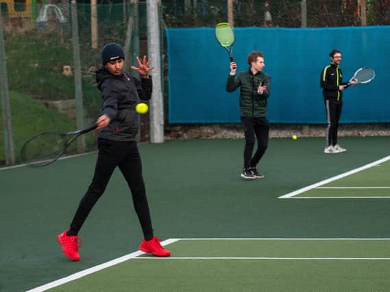 Players returned to the courts at Burnley Tennis Club (photo:Kelvin Stuttard)