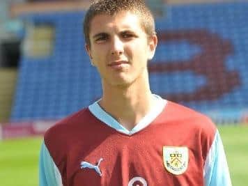 Midfielder David Lynch pictured during his time at Turf Moor