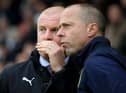 Burnley boss Sean Dyche with assistant manager Ian Woan