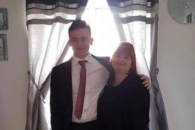 Karen with her eldest son Jack who is 19.