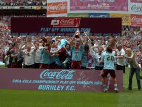 The Clarets celebrate at Wembley in 2009
