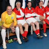 From left, David Seaman, Rob Lee, Lee Sharpe, Ray Parlour and  Lee Hendrie, who all featured in Harry's Heroes: Euro Having A Laugh