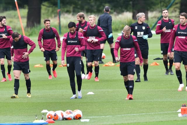 Burnley back in contact training. Picture: Andy Ford/Burnley FC