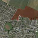 The site in Briercliffe where 117 new homes will now be built. Photo: Google