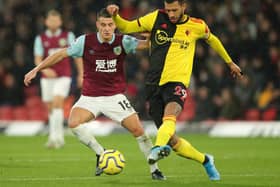 Burnley's Ashley Westwood and Watford's Etienne Capoue