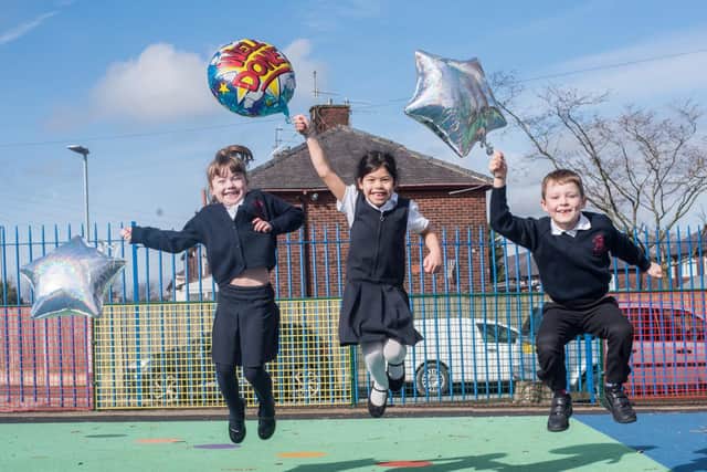 Celebrations are on the cards at a Burnley primary school after it achieved the gold level of the Attachment and Trauma Sensitive Schools' Award. (photo by Andy Ford)