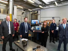 Burnley College hosted a virtual visit from parliamentary under secretary  for apprenticeships and skills, Gillian Keegan