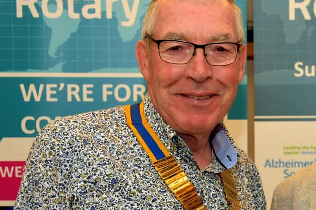 Clitheroe Rotary's former president, David Wymer
