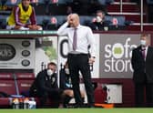 Burnley boss Sean Dyche in position at Turf Moor