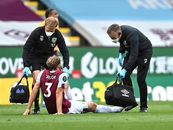 Charlie Taylor receives treatment