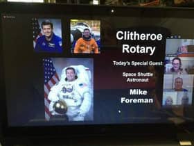 Rotarians Zoom with NASA astronaut Mike Foreman