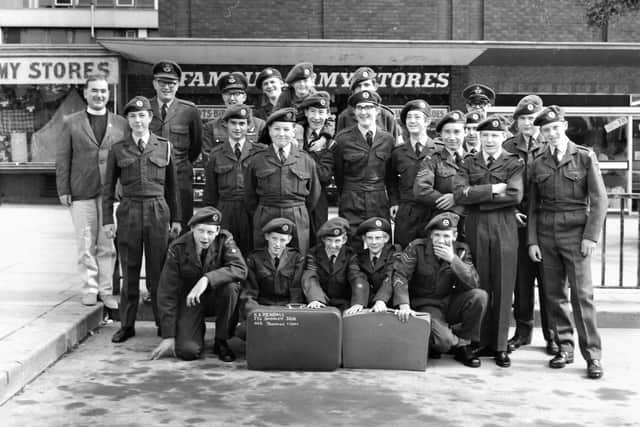 Cadets from Burnley Air Training Corps, 352 Squadron, who flew in ATC Chipmunks and RAF Hastings at the annual camp at RAF Lindholme, a station of Strike Command about 10 miles from Doncaster.