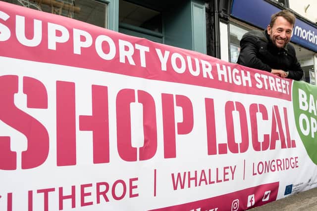 RVBC leader, Stephen Atkinson, encouraging people to shop locally