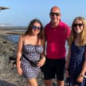 Paul Smit, pictured with his daughters Lauren and Maya, has slammed the government's decision to introduce a two week quaratine period for holidaymakers returning from all parts of Spain.