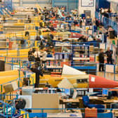 The production line at BAE Systems Warton