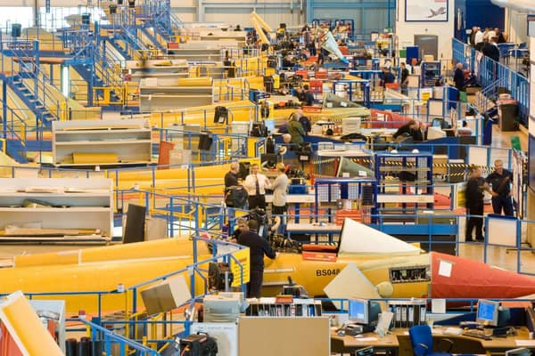 The production line at BAE Systems Warton