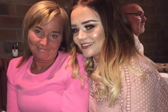 Karen Carter, who has published her autobiography, with her daughter Molly who died in 2017 aged 20.