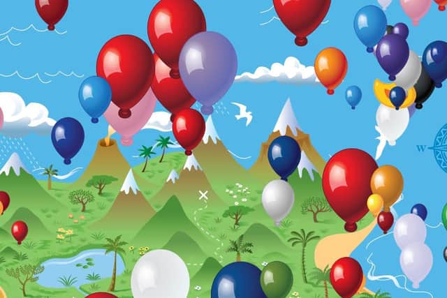 Virtual balloon race