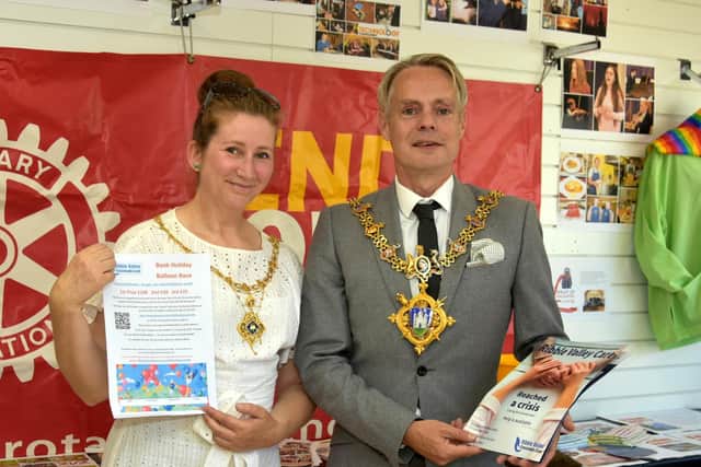 Clitheroe Mayor, Stuart Fletcher and his wife Kerry, were among the first to sign up.