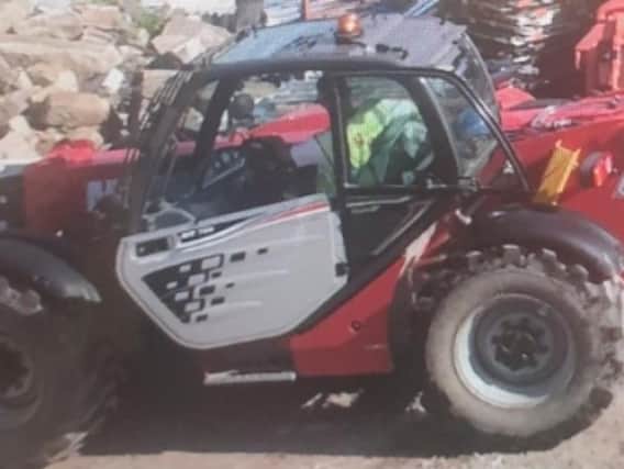 An appeal has been launched to find this stolen forklift truck