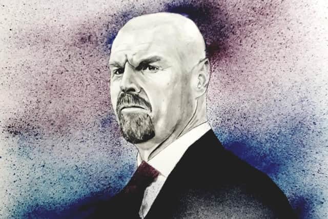 Martin's portrait captures perfectly the charisma and steely determination of football boss Sean Dyche