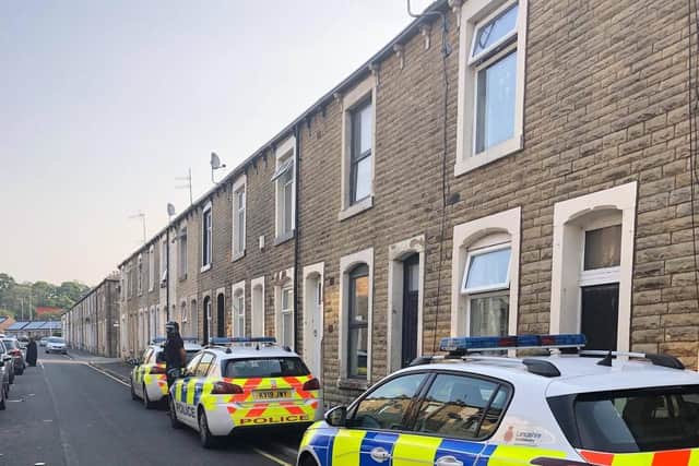 Police acted after receiving complaints from the public about drug dealing in he Leyland Road area of Burnley