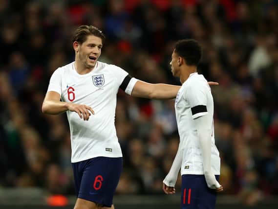 James Tarkowski on his England debut against Italy in March 2018