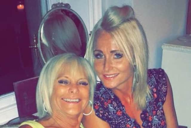 Kelly pictured with her mum Susan