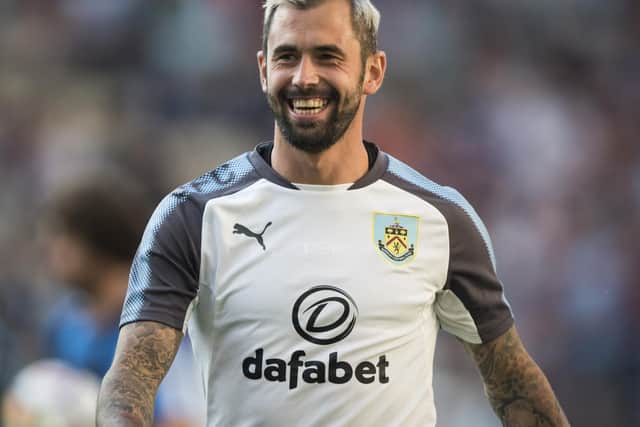 Steven Defour of Burnley looks on before the pre season friendly match between Preston North End and Burnley at Deepdale on July 25, 2017 in Preston, England. (Photo by Nathan Stirk/Getty Images)
