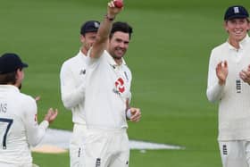 Jimmy Anderson is the first pace bowler, and only fourth ever bowler in total, to reach 600 Test wickets. Photo: getty