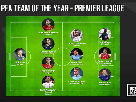 The PFA Premier League Team of the Year