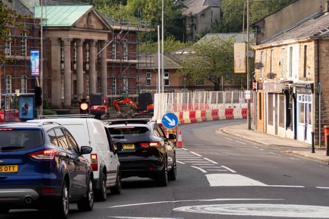 Roadworks are in place through Padiham town centre as major improvement works begins