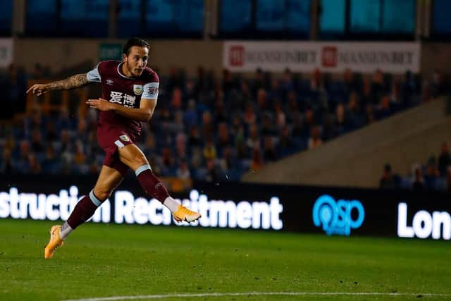 Josh Brownhill scores his first Burnley goal at Millwall