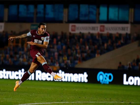 Josh Brownhill scores his first Burnley goal at Millwall