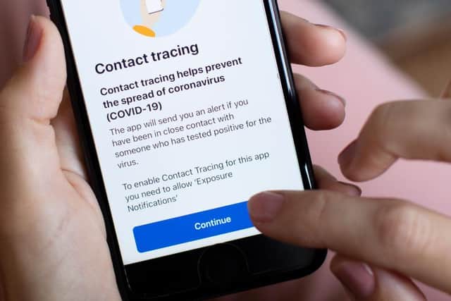 The NHS Test and Trace app launched today. Photo: Getty