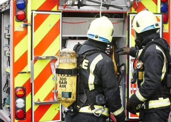 Three fire crews from Nelson and Burnley were sent to the scene of a collision on the M65.