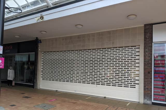 A sad sight in Burnley town centre as the shutters will remain permanently closed at the former H Samuel jewellers