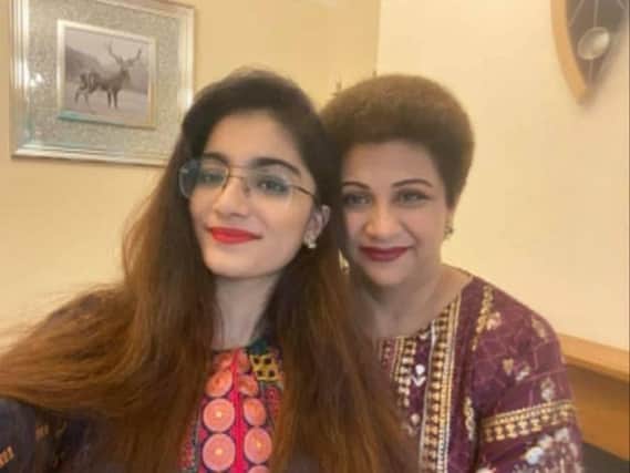 Vian Mangrio with her mum, Dr Saman Mir Sacharvi