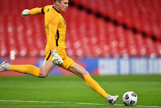 Nick Pope clears the ball