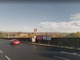 Rosegrove Railway Station in Burnley where a man's body was found on the tracks last night.