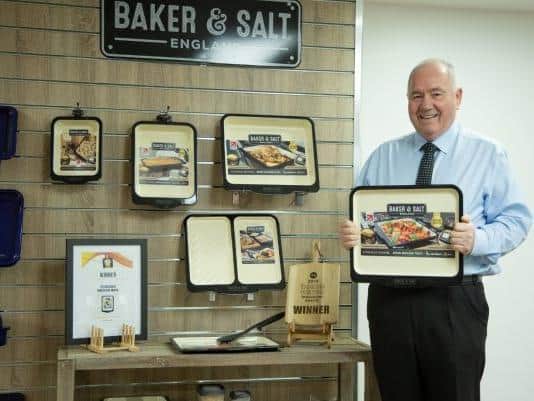Tony Grimshaw OBE with What More's popular Baker & Salt range