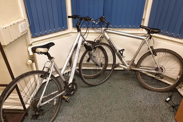 The bikes in police custody