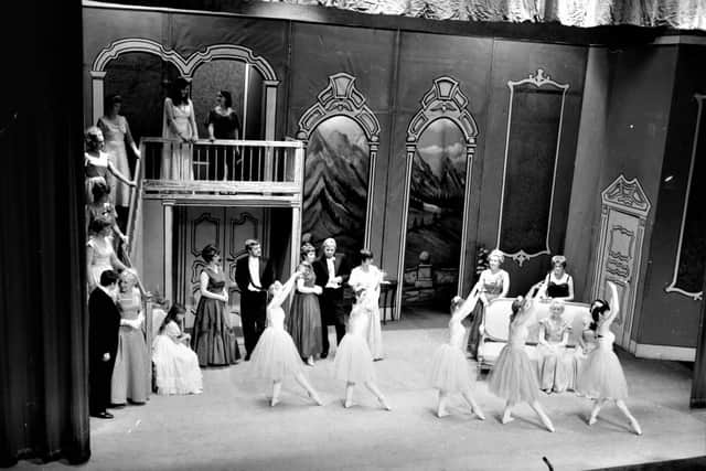 The children performing at the Von Trapp ball inside the Empire Theatre, Burnley.