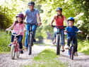 Enjoy some family time during a bike ride