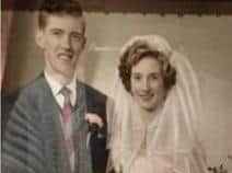 Ronald and Dorothy Crowther on their wedding day 65 years ago
