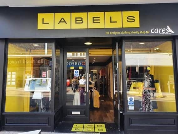 Labels is located in Charter Walk, Burnley town centre.