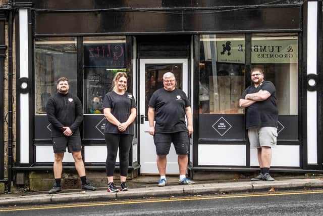 A shopfront grant from the National Lottery Heritage Fund is a welcome boost for new business The Block, an American style diner/restaurant that is due to open in Padiham