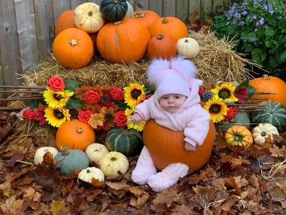 This is Sapphire Blue Bennett's first Hallowe'en as she is only six weeks old