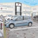Artist's impression of how the electric charging ports may look at Businesswise Solutions