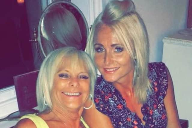Kelly pictured with her mum Susan Cooper